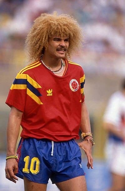Carlos Valderrama portrait